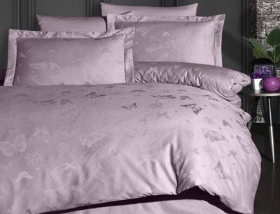 Комплект постельного белья First Choice Jacquard Satin Corina JS-212-Corina-Lavender-Євро фото