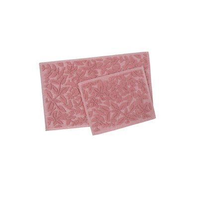Набор ковриков Karaca Home - Kelly Flower murdum сливовый 50x80+50x40 svt-2000022317085 фото
