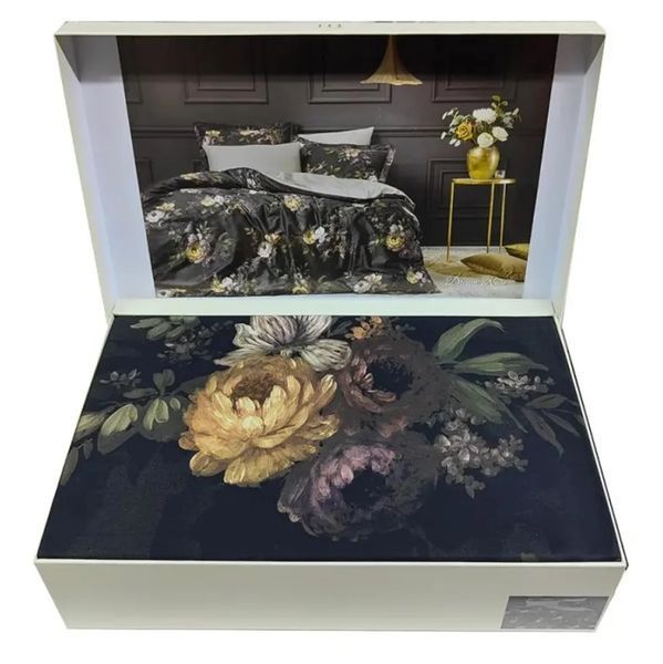 Постільна білизна сатин Де Люкс Tivolyo Home DREAM ROSE Сімейний 160х220 см (2 шт) 240х260 см 50х70см (4шт) p_s_k_480034 фото
