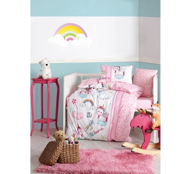 Комплект постільної білизни Cotton Box для новонароджених Unicorn Pembe Cbox_08007797 фото