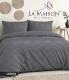 Постельное белье вареный хлопок муслин La Maison Lenka charcoal Евро 200х220 см LaMaison_m020000 фото
