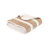 Плед Lotus Home - Infinity Stripe бежевый 200x220 svt-2000022346092 фото