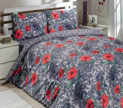 Постельное белье поликоттон полуторное Le Vele POPPY 50% хлопок, 50% полиэстер 1138TEX10001 фото