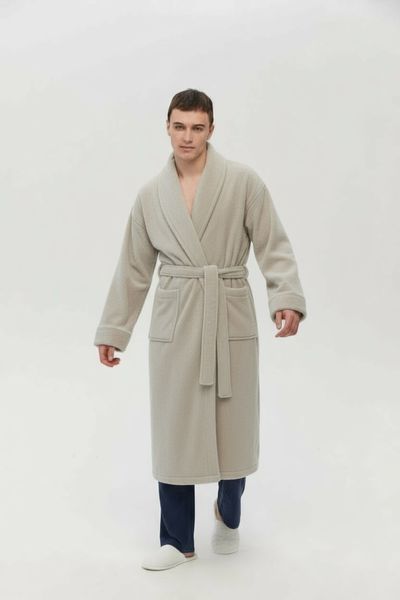 Халат unisex Lotus Home - Bold New Microcotton beige махровий S svt-2000022347952 фото