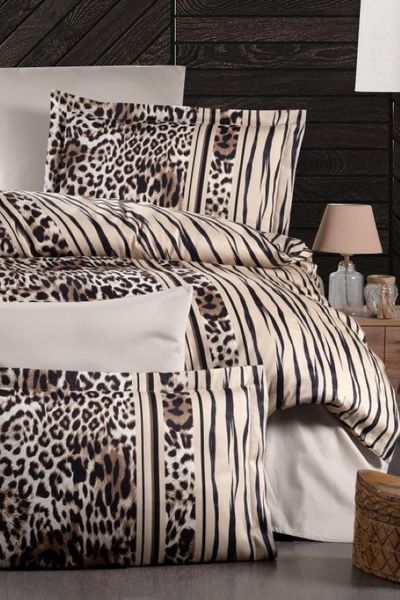 Комплект постільної білизни First Choice S-601 Leopard Brown S-601 Leopard Brown фото