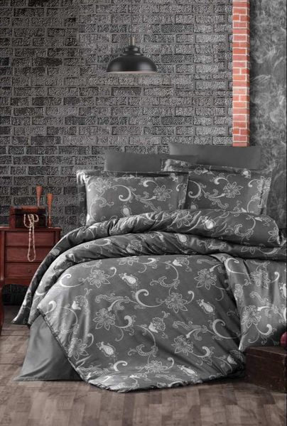 Комплект Cotton Satin S-297 Carmina Anthracite S-297-Carmina-Anthracite-Євро фото