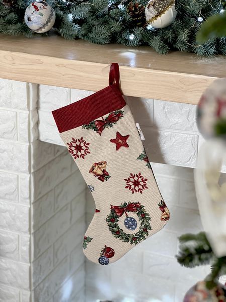 Чобіток для подарунків гобеленовий MERRY Limaso, 25x37, Новорічний, Без люрексу, 40% бавовна, 36% поліестер, 24% акрил, Гобелен lim_MERRY-CH фото