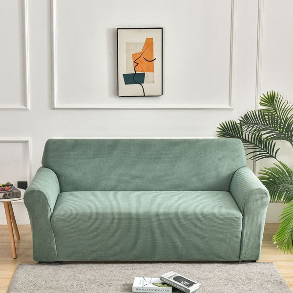 Водовідштовхувальний чохол на тримісний диван трикотаж жатка Diana Textile al4885-195х230 фото