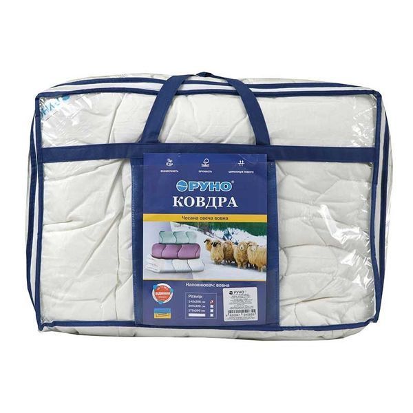 Вовняна зимова ковдра Руно Еліт 316.29ШЕУ_білий фото