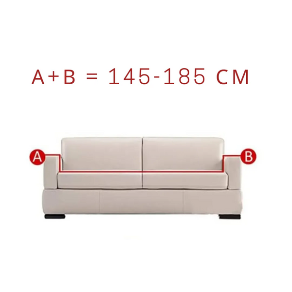 Защитный чехол на двухместный диван Diana Textile Plush Velvet 145-185 см al2045-2-seater-145-185-wine-red фото