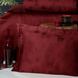 Комплект постільної білизни First Choice Jacquard Satin Midas JS-213-Midas-Dark-red-Євро фото 4