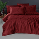 Комплект постельного белья First Choice Jacquard Satin Midas JS-213-Midas-Dark-red-Євро фото