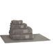 Полотенце LUXURY LINENS Alligator, Grey Темно-серый, 70x140 см