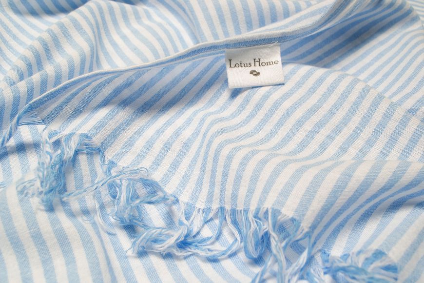 Рушник Lotus Home Pestemal - Argosa stripe 85x175 light-blue блакитний svt-2000022344197 фото