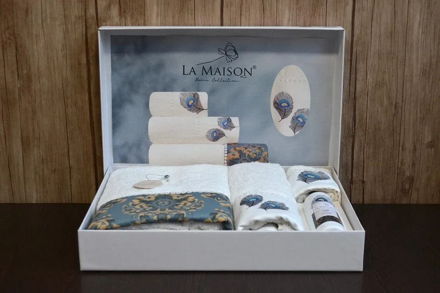 Набор полотенец с ароматом La Maison Tery (3шт) 3пр (30х50+50х90+70х140) см Набор LaMaison_30190.1 фото