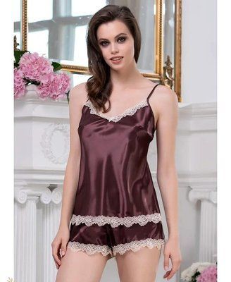 Женская атласная пижама с шортами "Джулия" 8732-3 Mia-Amore_8732-3_XL фото