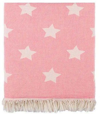 Хлопковый плед Barine Stars Throw pembe розовый, 130 х 170 см sv227465048 фото