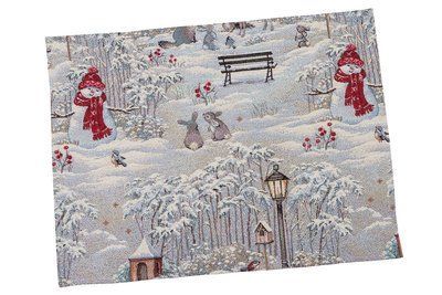 Прихватка кухонна гобеленова EDEN854W-PK20 Зимова прогулянка Limaso, 20x20, Квадратна, Новорічний, Без люрексу, 75% поліестер, 22% бавовна, 3% акрил, Гобелен lim_EDEN854W-PK фото