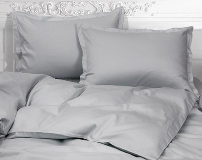 Комплект постельного белья LUXURY LINENS Basic Line светло-серый Полуторные luli3003402LL фото