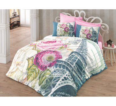 Комплект постільної білизни Cotton Box Floral Eifyl Murdum Cbox_010077353 фото