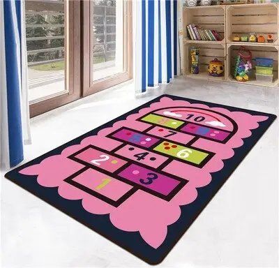 Детский коврик безворсовый Homytex Figures pink HT-85694 фото