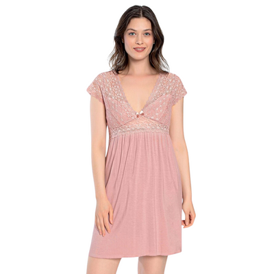 Ночная сорочка Cotpark 13493 трикотажна Pigama-98-2XL-pudra фото