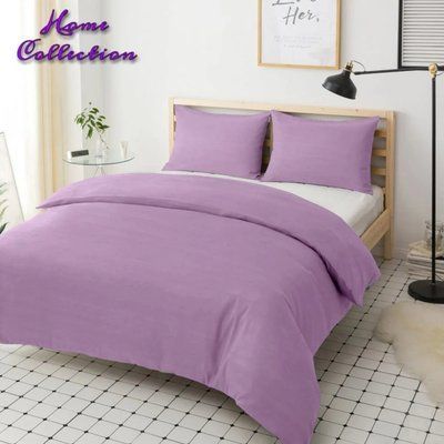 Постельный комплект сиреневый Home Collection U-tek хлопок Orchid Семейный posmar74153 фото
