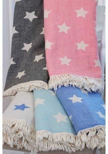 Хлопковый плед Barine Stars Throw pembe розовый, 130 х 170 см sv227465048 фото