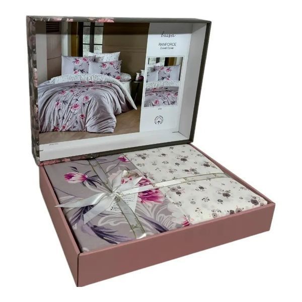 Постельное белье ранфорс FIRST CHOICE LUISA LILAC (160x220) 566596 Fir_566596 фото