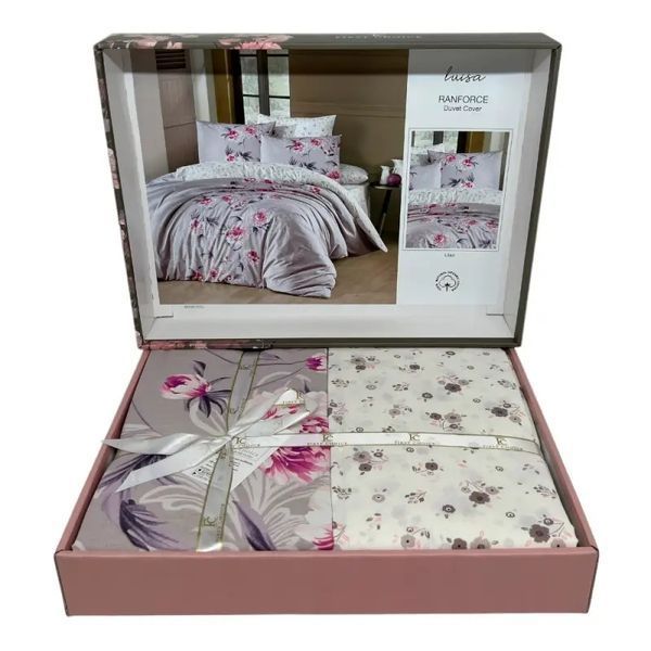 Постельное белье ранфорс FIRST CHOICE LUISA LILAC (160x220) 566596 Fir_566596 фото