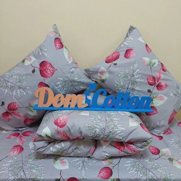 Постільна білизна бязь люкс Dom Cotton "Багряне листя" d-c5771v фото