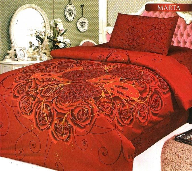 Комплект постільної білизни Le Vele Marta сатин, 100% бавовна le-vele-marta160х220 фото