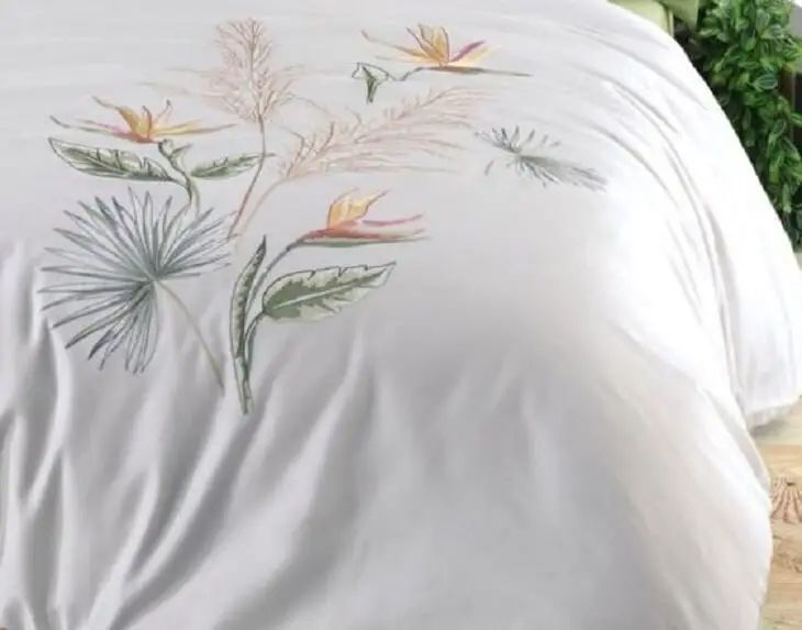 Постельное белье Dantela Vita Starlice Cream Сатин с вышивкой d-c22307840 фото