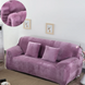 Защитный чехол на двухместный диван Diana Textile Plush Velvet 145-185 см al2045-2-seater-145-185-Light-purple фото