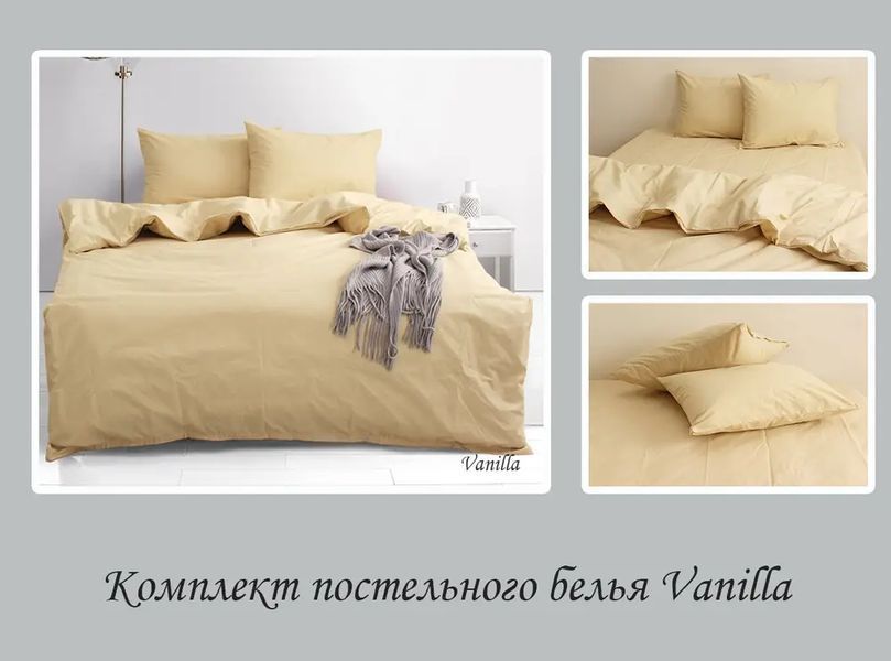 Постільна білизна Євро ранфорс TAG Vanilla 100% бавовна TAG(evro)-817 фото
