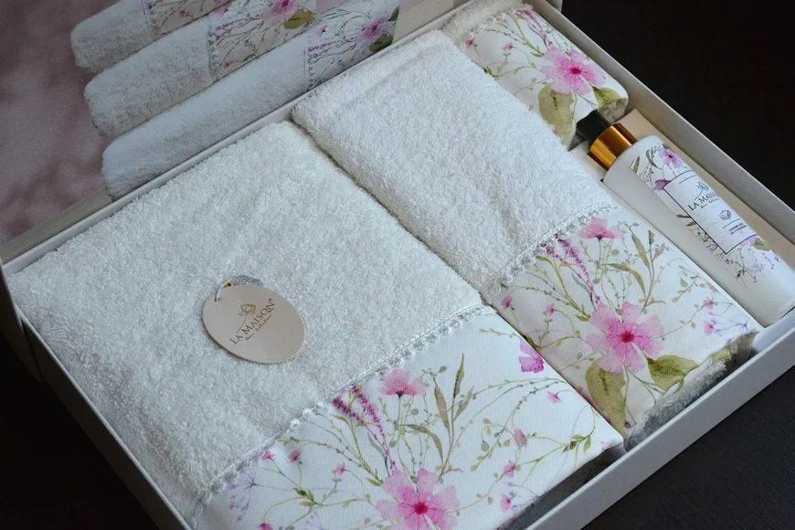 Набор полотенец с ароматом La Maison Thea (3шт) 3пр (30х50+50х90+70х140) см Набор LaMaison_30183.1 фото