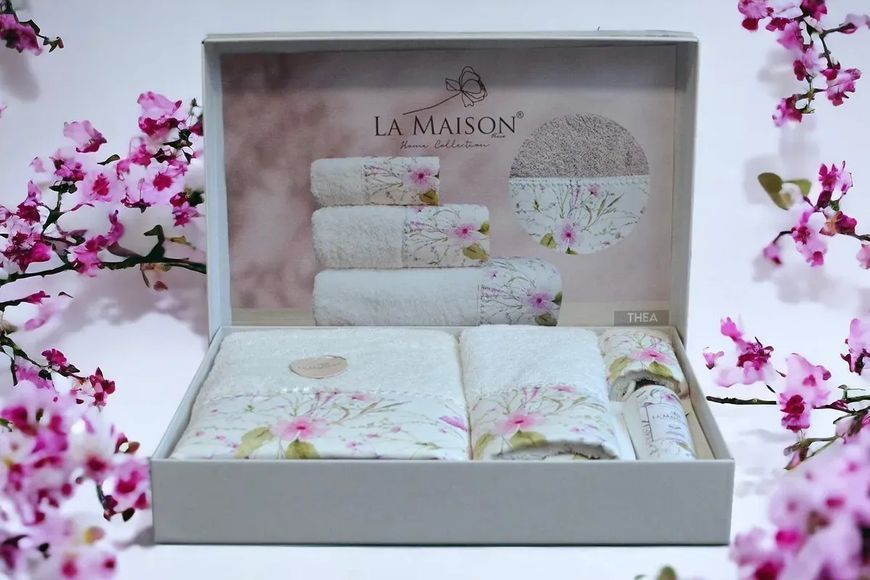 Набор полотенец с ароматом La Maison Thea (3шт) 3пр (30х50+50х90+70х140) см Набор LaMaison_30183.1 фото