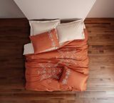 Комплект постельного белья Cotton Box с вышивкой Tiva Bej 200x220 Cbox_010077841 фото