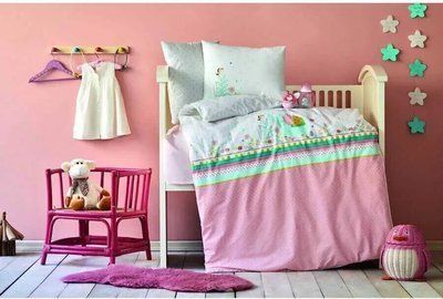 Комплект в кроватку Karaca Home Teeny pudra - Для новорожденных sv2000022246224 фото