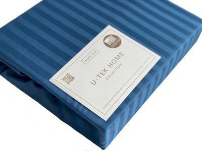 Підодіяльник Ocean сатиновий Home Stripe синій 175х210 posmar79338 фото