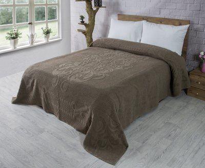 Махрове простирадло бавовна Zeron 460 г/м2 AVDAR , Kahve, 150x220 см, Туреччина zeron_18729 фото