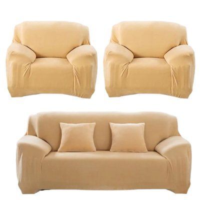 Чехол на диван + 2 кресла замша /микрофибра Homytex Ht-183040 фото