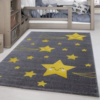 Килим дитячий безворсовий Chilai Home Yellow Star 5-250013 фото