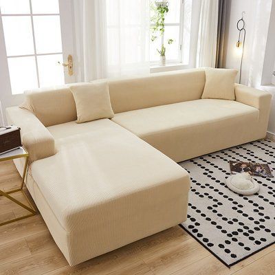 Набор чехлов на угловой диван 3.2 Homytex жаккардовый трикотаж HT-484850-1 фото