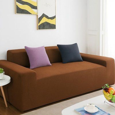 Водоотталкивающий чехол на 3-х местный диван трикотаж-жатка Homytex HT-384864 фото