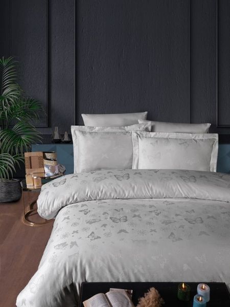 Комплект постельного белья First Choice Jacquard Satin Corina JS-215-Corina-Sand-Полуторний фото