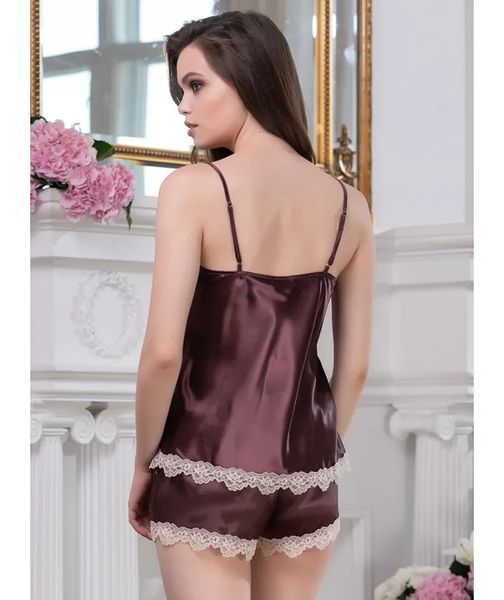 Женская атласная пижама с шортами "Джулия" 8732-3 Mia-Amore_8732-3_S фото