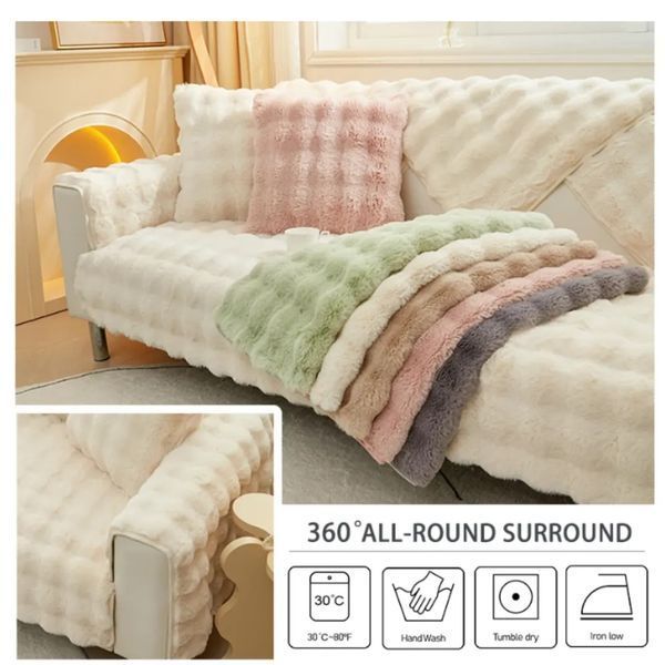 Накидка для мягкой мебели меховая Love You 1 шт loveyouhome_8407 фото