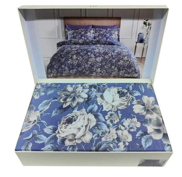 Постільна білизна сатин Де Люкс Tivolyo Home FRESH ROSE Сімейний 160х220 см (2 шт) 240х260 см 50х70см (4шт) p_s_k_477726 фото