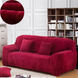 Захисний чохол на двомісний диван Diana Textile Plush Velvet 145-185 см al2045-2-seater-145-185-wine-red фото 1